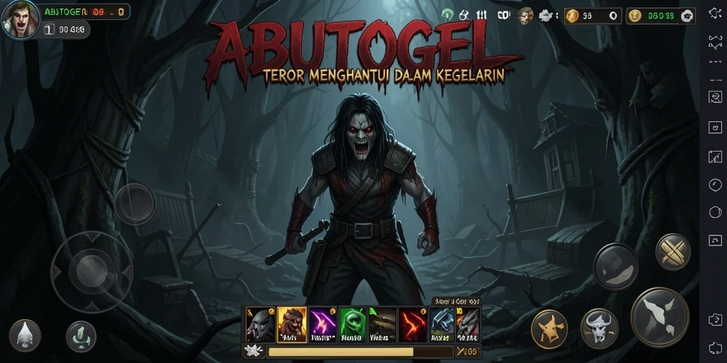 Gameplay menegangkan ABUTOGEL yang penuh dengan teror dan kegelapan.