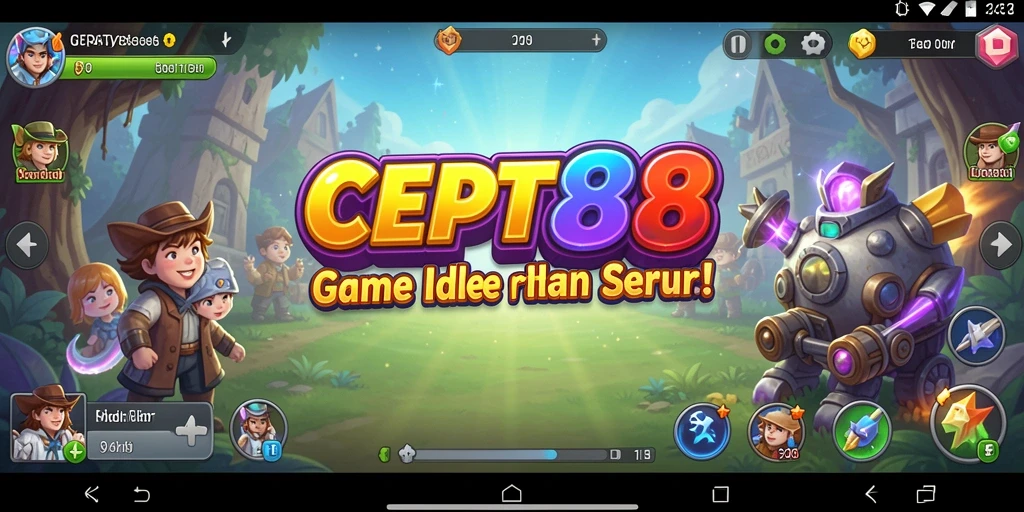 Tampilan gameplay seru dari CEPAT88 dalam genre Idle.