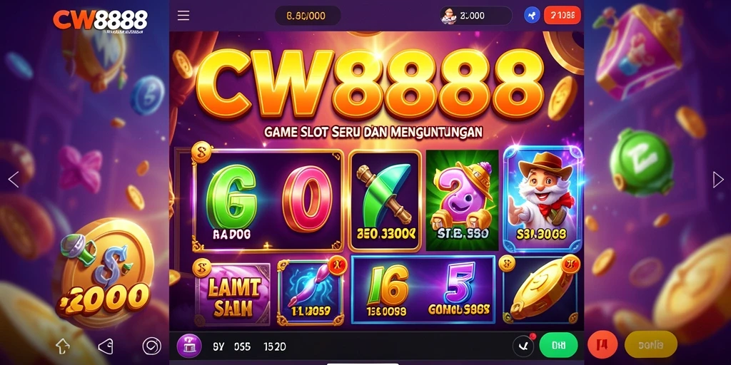 Screenshot CW8888 menunjukkan gameplay Slot yang menarik dan interaktif.
