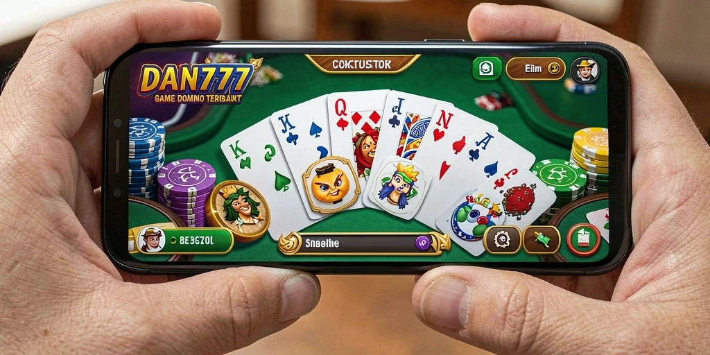 Tampilan menarik permainan Domino di DAN777 dengan gameplay yang interaktif.