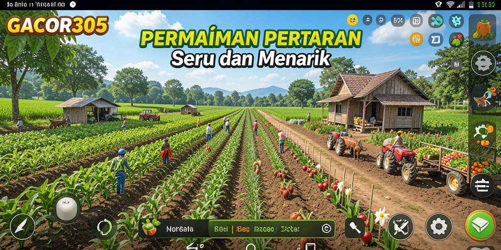 Tampilan permainan GACOR305 yang menarik dan menyenangkan saat bercocok tanam.