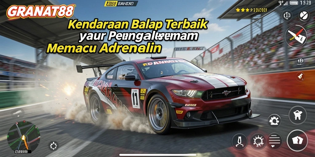 Tampilan gameplay Racing yang mendebarkan dan grafis luar biasa.