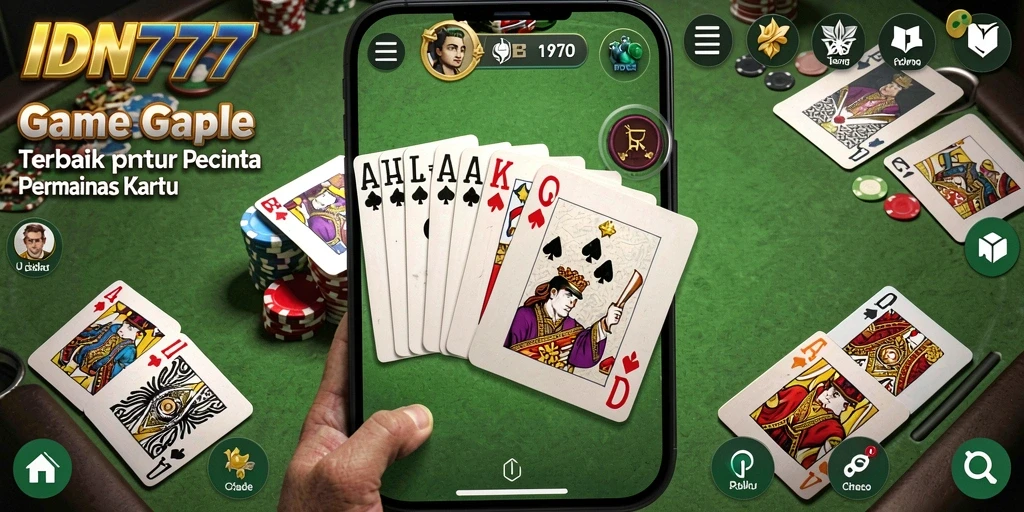 Screenshot gameplay Gaple yang menarik dan kompetitif di IDN777.