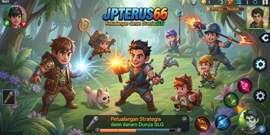 Screenshot gameplay menampilkan pertempuran strategis yang intens.