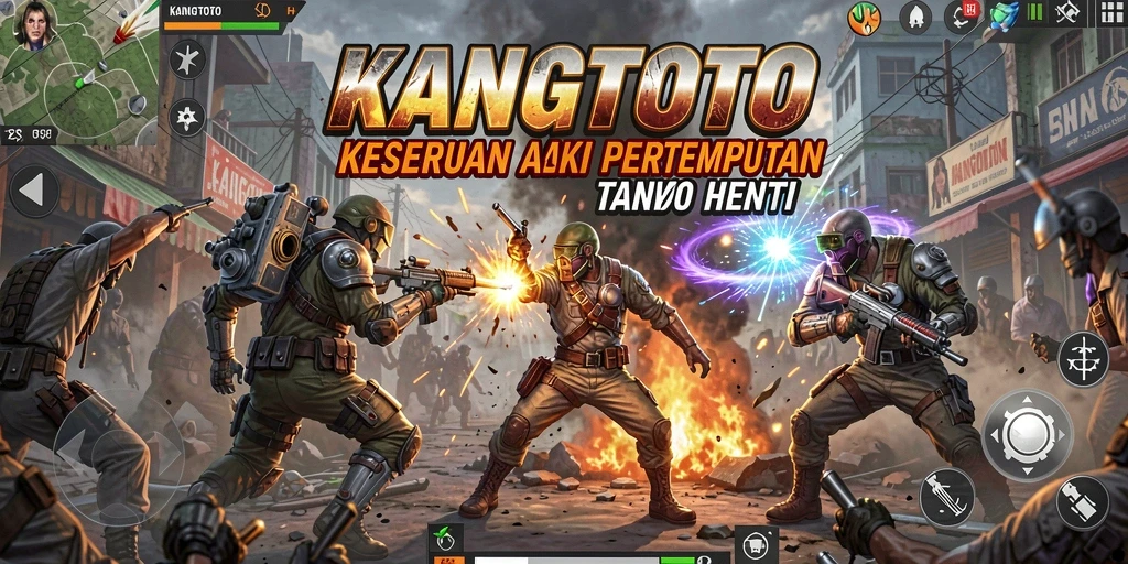 Screenshot gameplay KANGTOTO menampilkan aksi intens dan pertempuran seru.