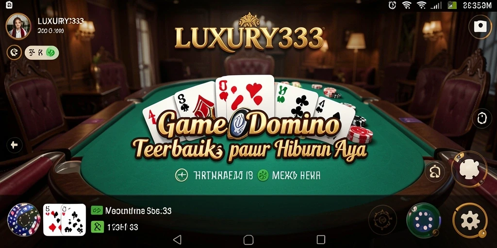 Tangkapan layar gameplay LUXURY333 yang menampilkan aksi seru permainan Domino.