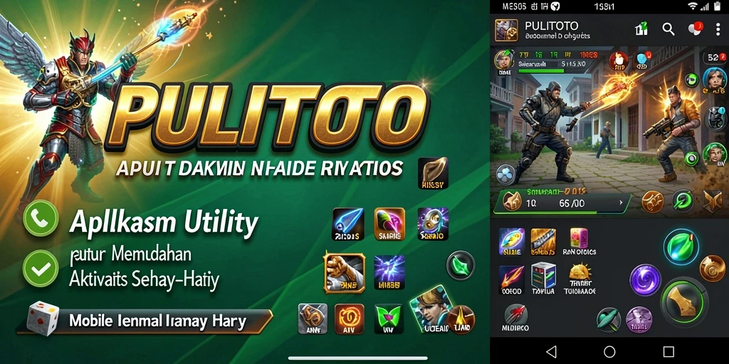 Tampilan antarmuka intuitif PULITOTO untuk aplikasi Utility.