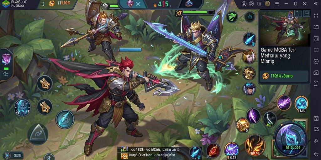 Screenshot gameplay PURISLOT yang intens dan penuh aksi.