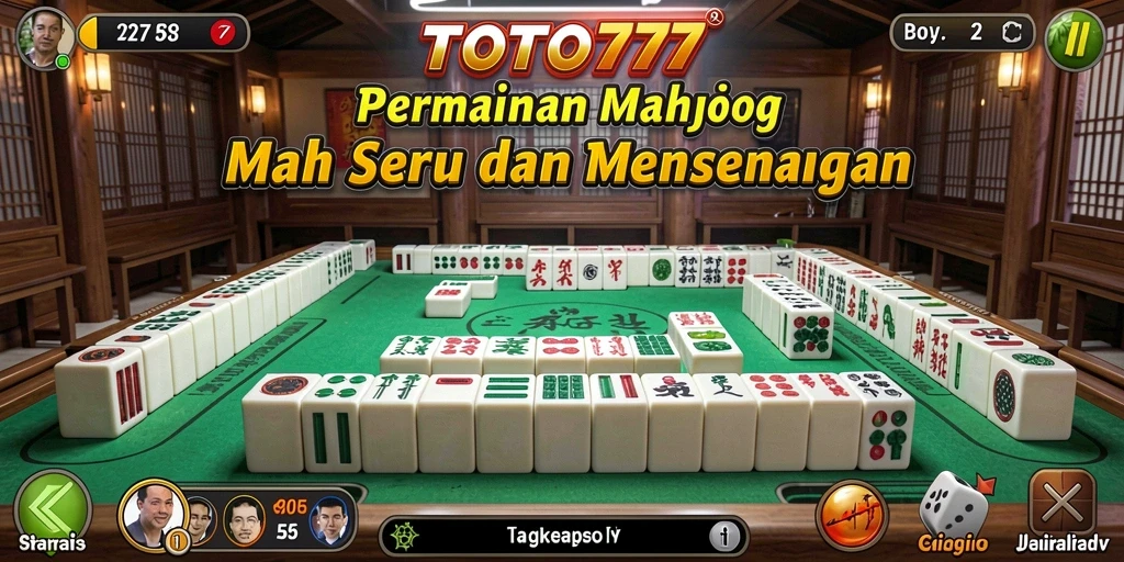 Tampilan permainan Mahjong menarik di TOTO777.