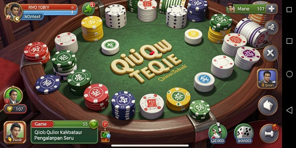 Screenshot gameplay QiuQiu yang seru dan menantang.